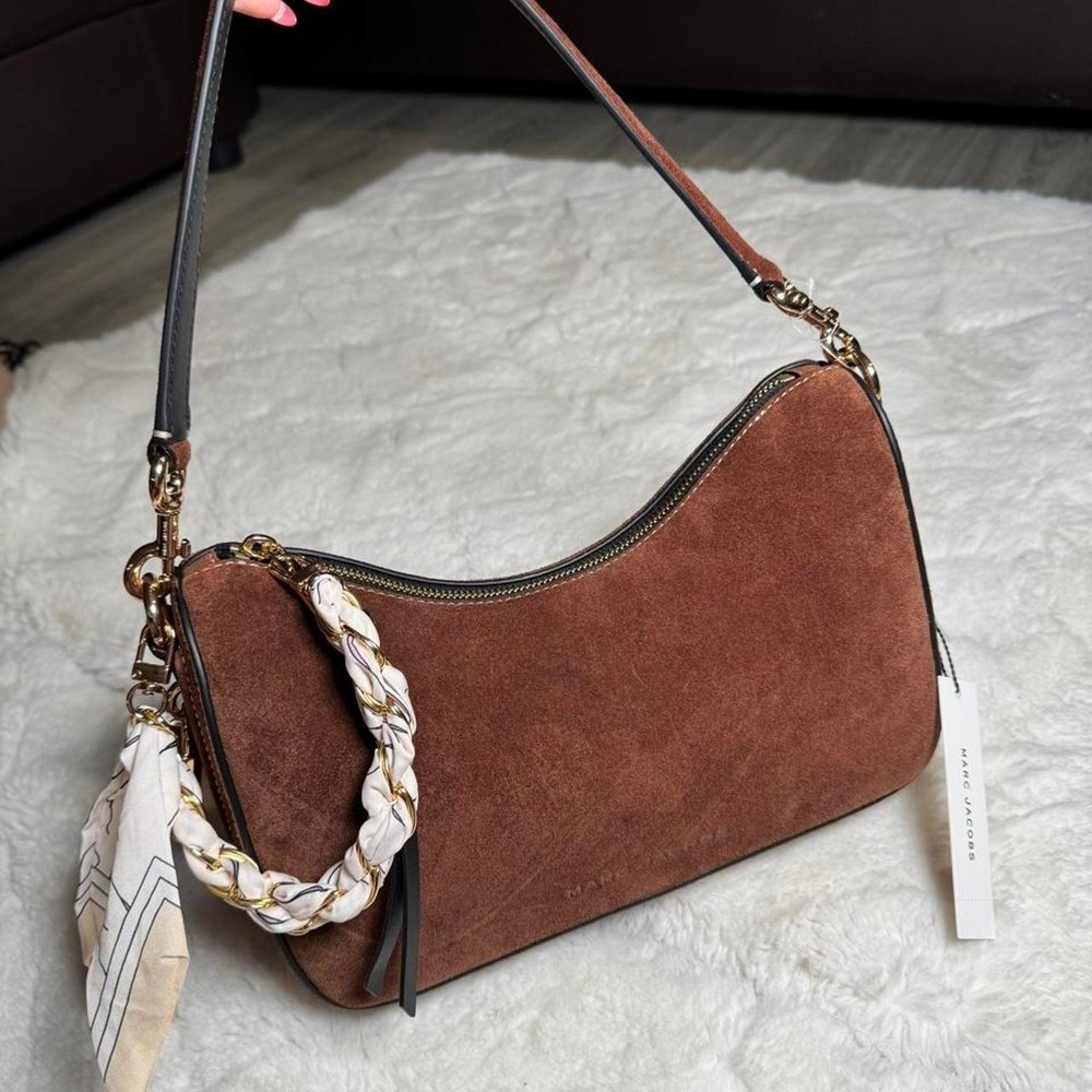 Marc Jacobs Brown Small Drifter Suede Convertible Shoulder Bag 4F5HSH001H01